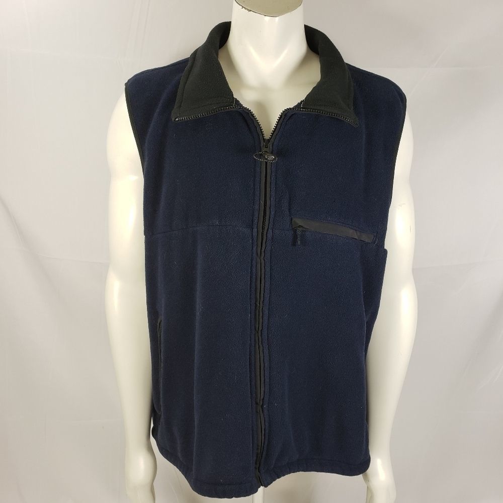 Eddie Bauer fleece vest jacket sz XXL